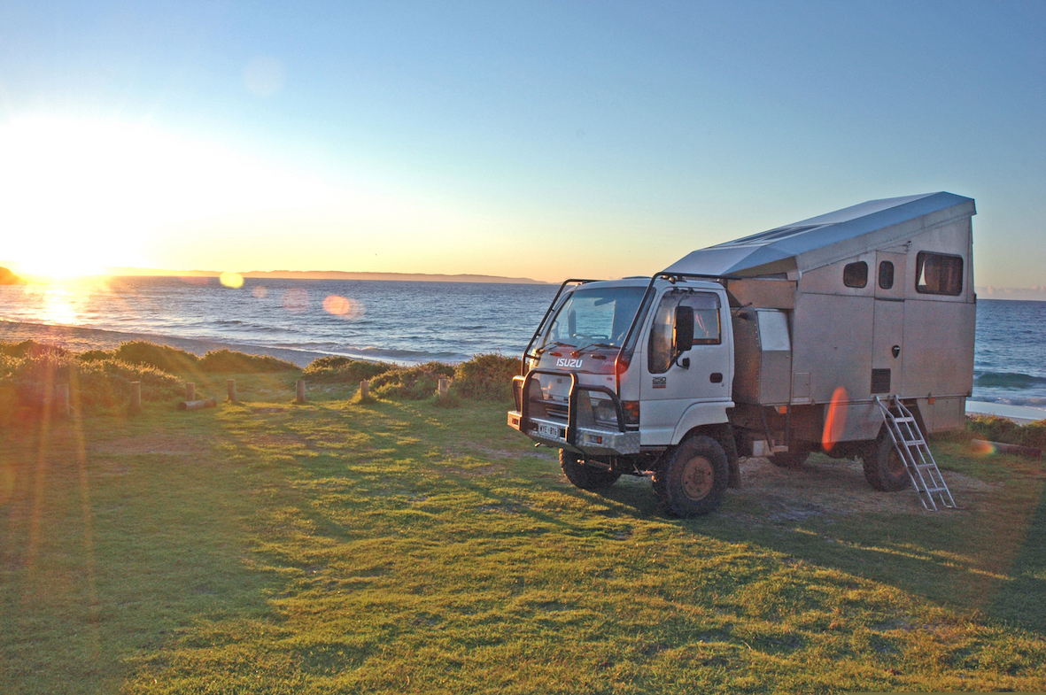 Camper at Shelly Beach