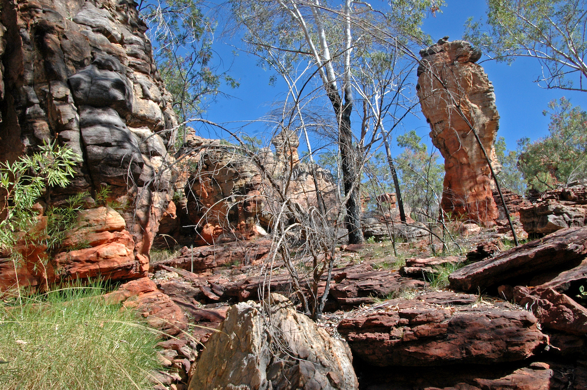 Eroded rocks