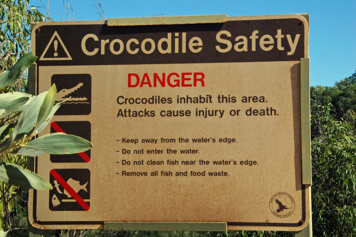 Warning sign.
